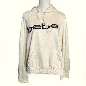 🎉HP🎉NWT Bebe Sport Cream Colored Hooded Sweatshirt